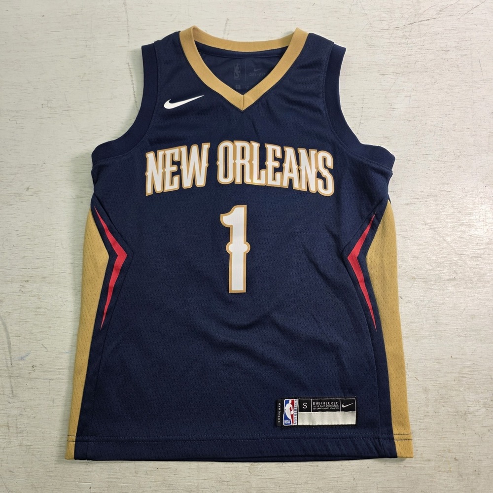 Nike Zion Williamson #1 New Orleans Pelicans NBA Swingman Jersey Youth S (8) EUC